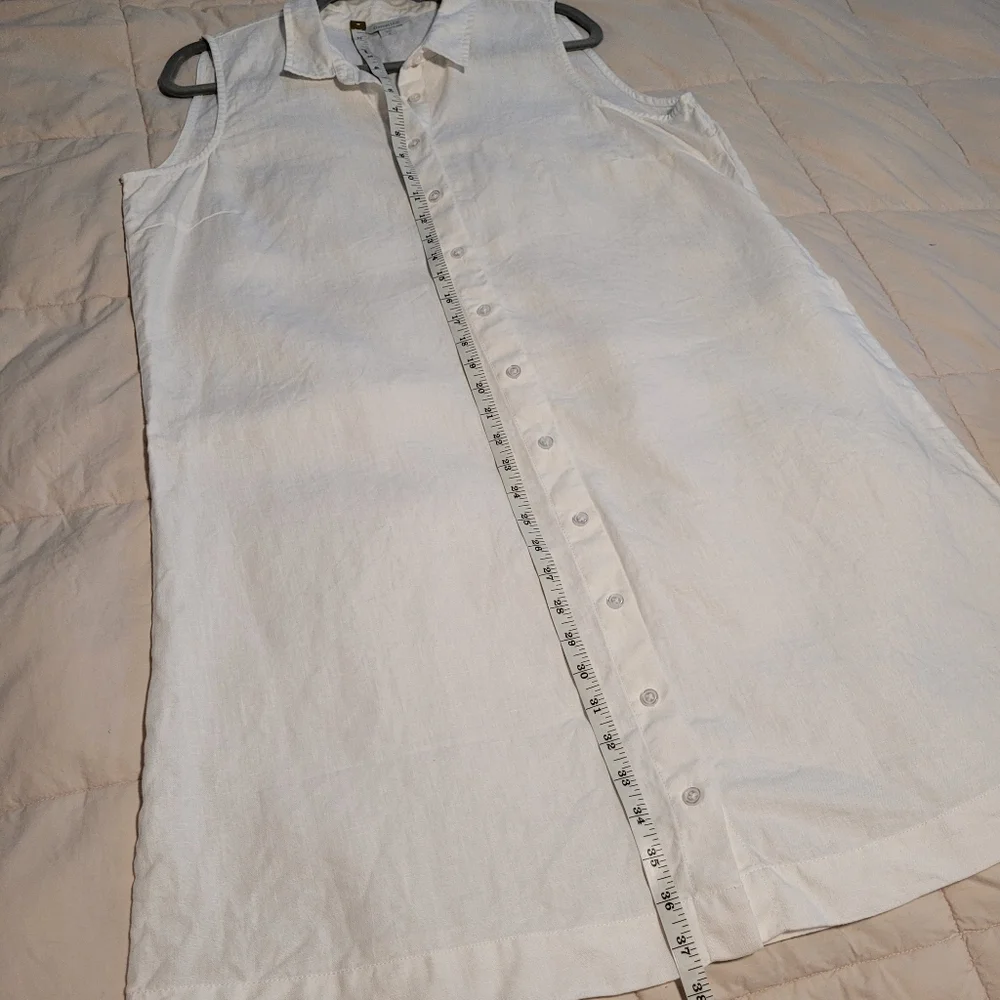 Garnet Hill Linen Shirtdress - Picture 6 of 9